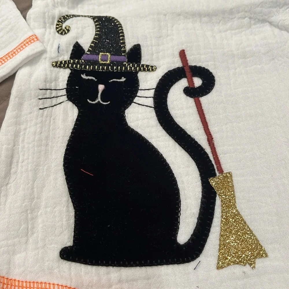 Mud Pie Baby Girl Black Cat Tunic and Legging Set/NWT/12-18M - Picture 3 of 14